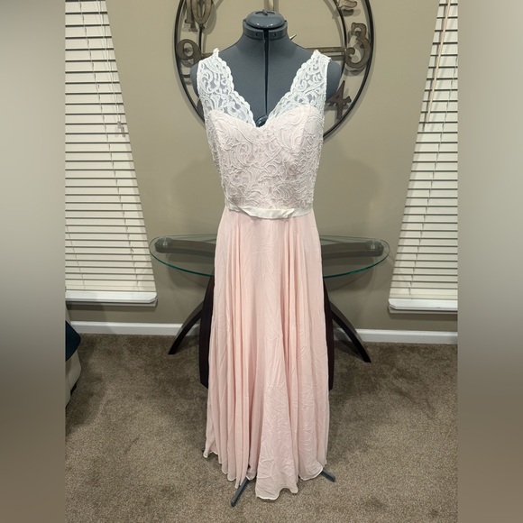 After Six Dresses & Skirts - Elegant‎ Lace Pink Dress by After Six Size 10 Sample NWT